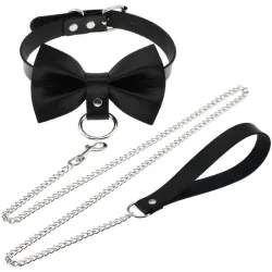 Joy Jewels Collier Laisse Bowy Slave Noir